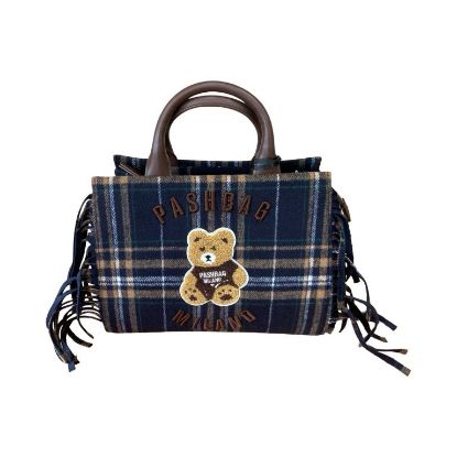 Immagine di PASH BAG Borsa donna Shopper FRANGE Media da braccio cn tracolla Blu MARGE