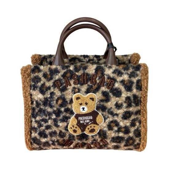 Immagine di PASH BAG Borsa donna Shopper Media da braccio cn tracolla x spalla Leopard MARGE