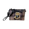 Immagine di PASH BAG BORSA DONNA CLUTCH POCHETTE PIATTA DA POLSO CON TRACOLLA applic SOPHIE