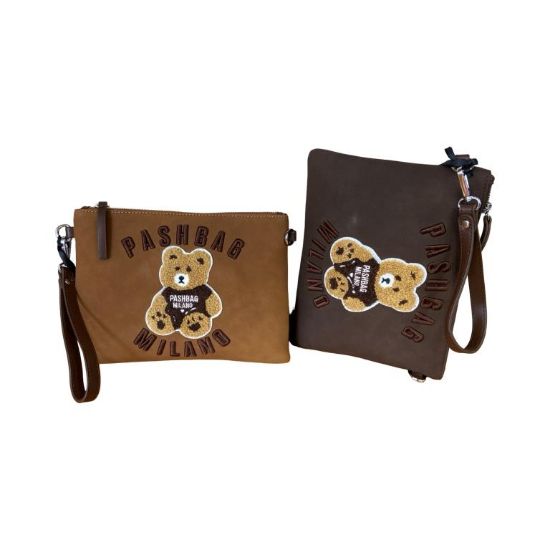 Immagine di PASH BAG BORSA DONNA CLUTCH POCHETTE PIATTA DA POLSO CON TRACOLLA regolab SOPHIE