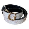 Immagine di GUESS CINTURA donna sottile REVERSE 2,4 cm Nero / Latte BW9456