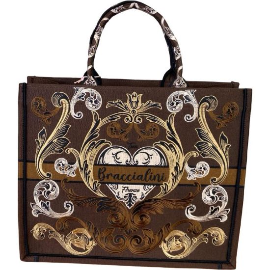 Immagine di BRACCIALINI Borsa Shopper Grande da braccio con tracolla e pochette inter B19280