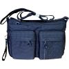 Immagine di MANDARINA DUCK MD20 SACCA DA SPALLA CON 3 DIVISORI Tracolla Regolabile Blu QMTX5