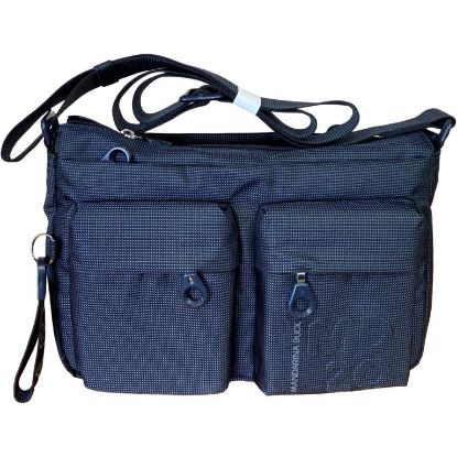 Immagine di MANDARINA DUCK MD20 SACCA DA SPALLA CON 3 DIVISORI Tracolla Regolabile Blu QMTX5