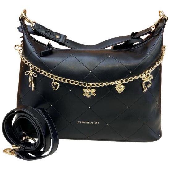 Immagine di L'Atelier du Sac BORSA DONNA Morbida SACCA DA SPALLA con tracolla regolab CALLIE
