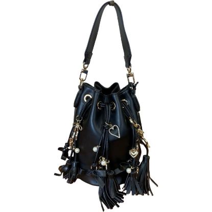 Immagine di L'Atelier du Sac BORSA Secchiello Piccolo da braccio con tracolla FRANGE DOROTHY