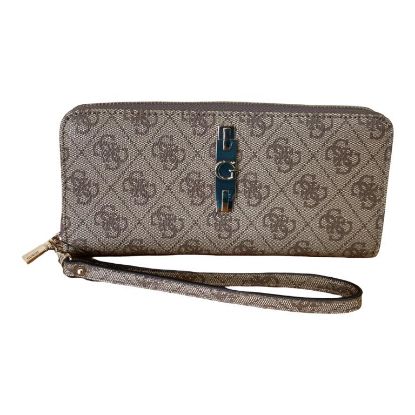 Immagine di GUESS PORTAFOGLI DONNA pochette da polso DIVISORI CHIUSO da ZIP 12 CARD SG78146
