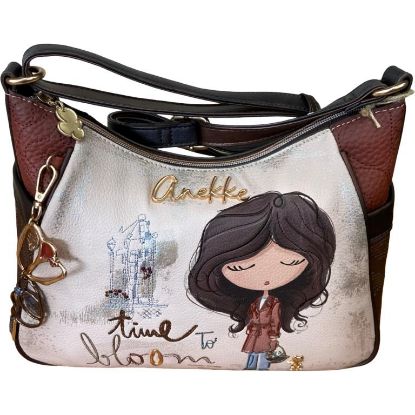 Immagine di ANEKKE Borsa Donna Sacca Hobo Media da spalla con tracolla regolabile 43703002