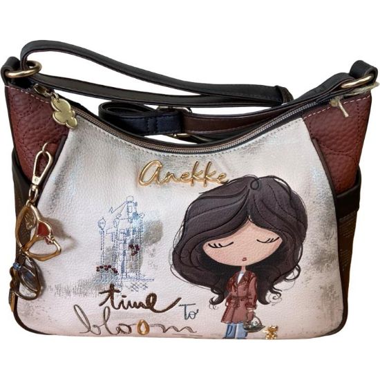 Immagine di ANEKKE Borsa Donna Sacca Hobo Media da spalla con tracolla regolabile 43703002