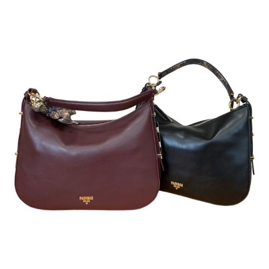 Immagine di Pash Bag BORSA DONNA SACCA Media Mezza Luna DA SPALLA con tracolla allung MARLEE