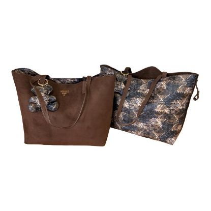 Immagine di PASH BAG SHOPPER REVERSIBILE DA SPALLA + borsa pochette interna a tracolla KATE