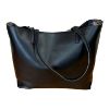 Immagine di PASH BAG SHOPPER REVERS DA SPALLA + borsa pochette interna a tracolla Nero KATE