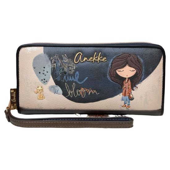 Immagine di ANEKKE PORTAFOGLI DONNA con 4 DIVISORI CHIUSO DA ZIP 8 CREDIT card 43709908