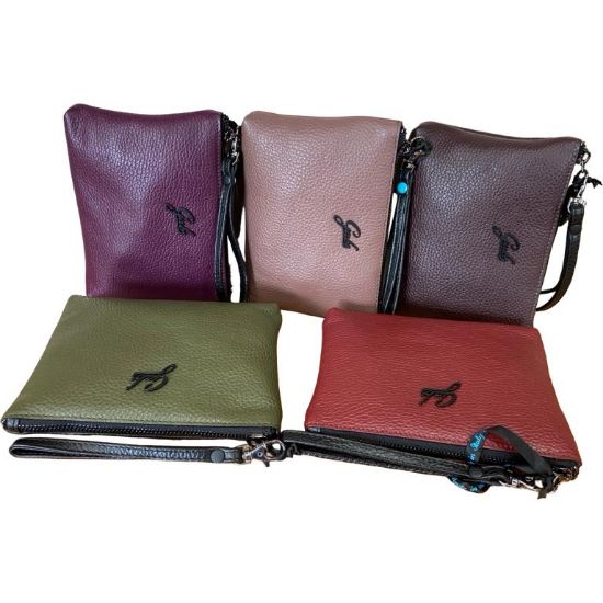 Immagine di GABS POCHETTE Astuccio in pelle Con maniglia x polso Chiuso da zip Autun AMINA M