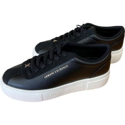 Immagine di ARMANI EXCHANGE SCARPE donna Sneakers Chunky in pelle Gold Logo Charms XW3065
