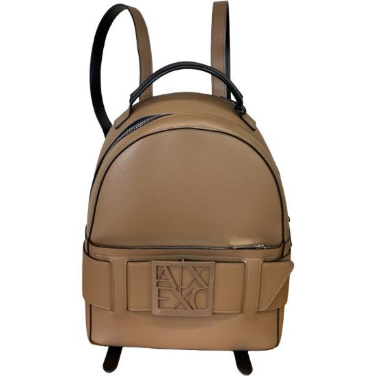 Immagine di ARMANI EXCHANGE Backpack Zaino Zainetto Donna chiuso da Zip Marrone 1204F13672