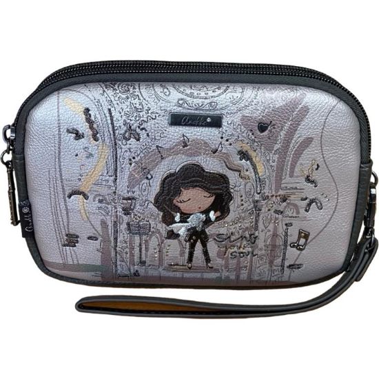 Immagine di ANEKKE Pochette porta tutto con maniglia e 2 divisori chiusi da zip 43807378