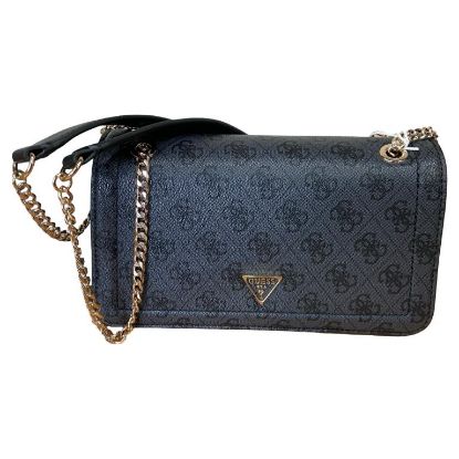 Immagine di GUESS BORSA DA SPALLA CHIUSA DA PATTA DIVISORI interni tracolla scorrev BG72210