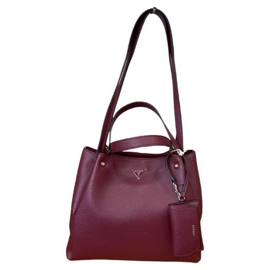Immagine di GUESS Borsa Donna Shopper da spalla Manici corti e lunghi DIVISORI Bordò BG06230