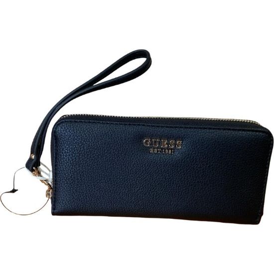 Immagine di GUESS PORTAFOGLI DONNA pochette da polso DIVISORI CHIUSO da ZIP 12 CARD BG35146