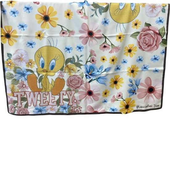 Immagine di BRACCIALINI Donna Looney Tunes Sciarpina Foulard da collo in tessuto LTFR32
